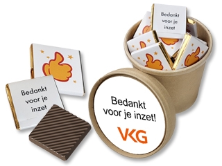 Bio Snoepbeker MIDDEL<br /> 35 Chocolaatjes