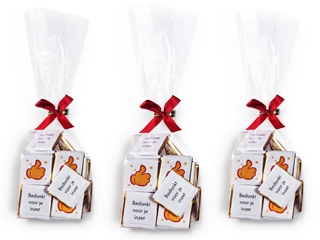 Bedankt voor je inzet<br/> Chocolaatjes per 40 stuks