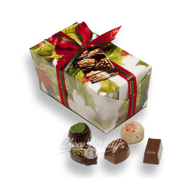 Ballotin Kersthulst 21 Pralines / 300 gram