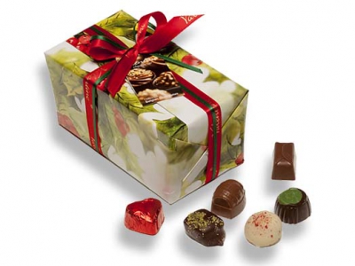 Ballotin Kersthulst <br>27 Pralines / 395 gram