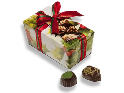 Ballotin Kersthulst <br>15 Pralines / 220 gram