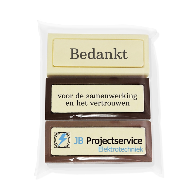 Chocolade *BLOKKEN* per 3 stuks 