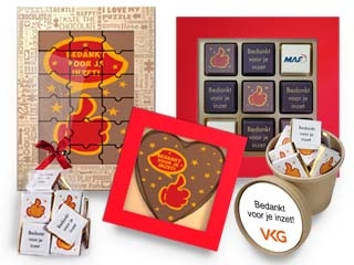 Chocolade Duim<br /> Bedankt voor je Inzet