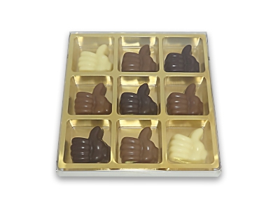 Duimpjes Compliment<br>9 vaks geschenkdoosjes