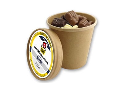 Bio Snoepbeker GROOT <br>40 chocolade Duimpjes