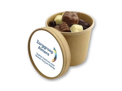 Bio Snoepbeker MIDDEL<br>27 chocolade Duimpjes