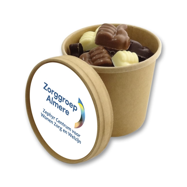 Bio Snoepbeker MIDDEL 27 chocolade Duimpjes