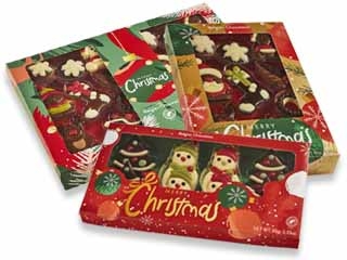 Chocolade kerst figuren