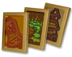 Chocolade Kerstkaart<br> (Groot)