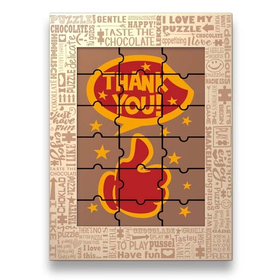 Chocolade Puzzel Thank You