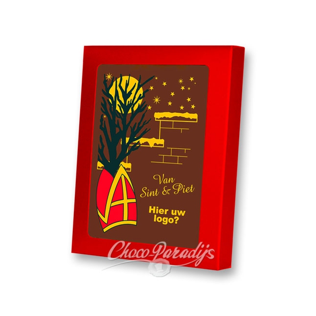 Sinterklaaskaart tablet met uw logo