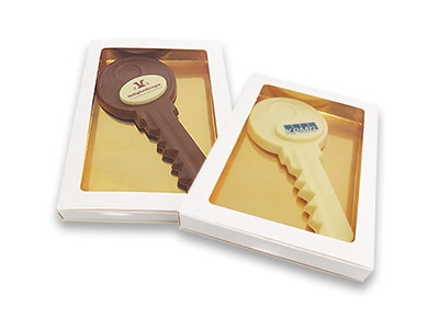 Chocolade Sleutel <br>met logo