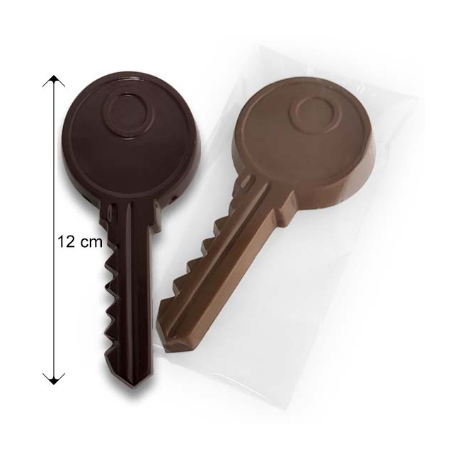 Chocolade Sleutel 12 cm / 40 gram Per stuk verpakt