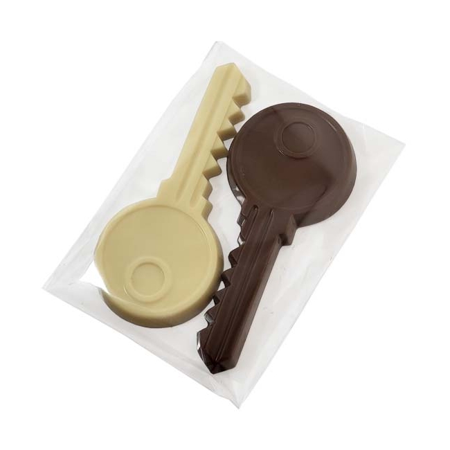 Chocolade Sleutel 12 cm / 40 gram Per 2 stuks verpakt