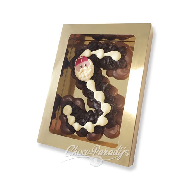 Extra grote Chocolade Spuitletter