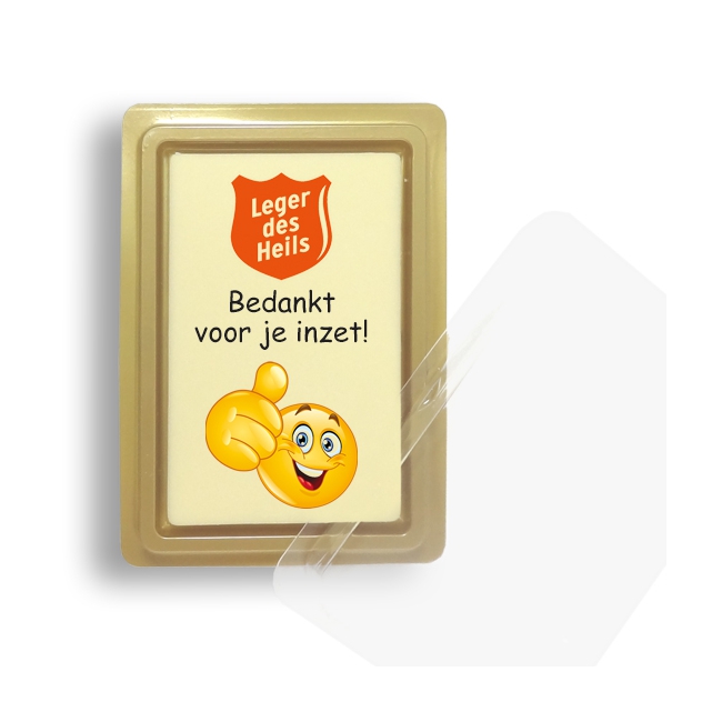 Choco Tablet *Klein* Bedankt voor je inzet