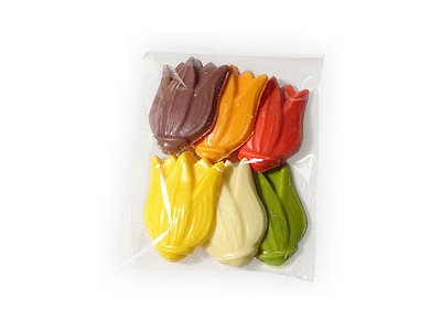 Chocolade Tulpen <br/>per 6 verpakt