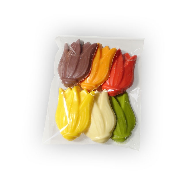 Chocolade Tulpen per 6 verpakt