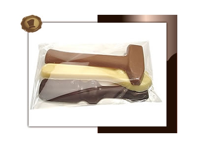 Chocolade Gereedschap <br>verpakt per 3 stuks