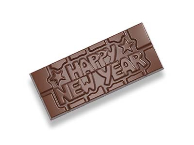 Happy New Year <br>chocolade reep