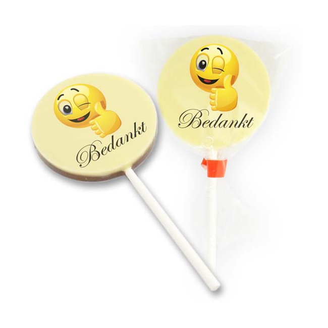 Chocolade Lolly Bedankt