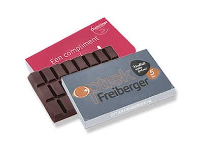 Chocoladereep 100 gram <br/>met bedrukte wikkel