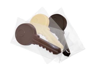 Chocolade Sleutel <br>12 cm / 40 gram <br>Per stuk verpakt