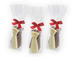 Chocolade Stropdassen<br> Per 100 gram