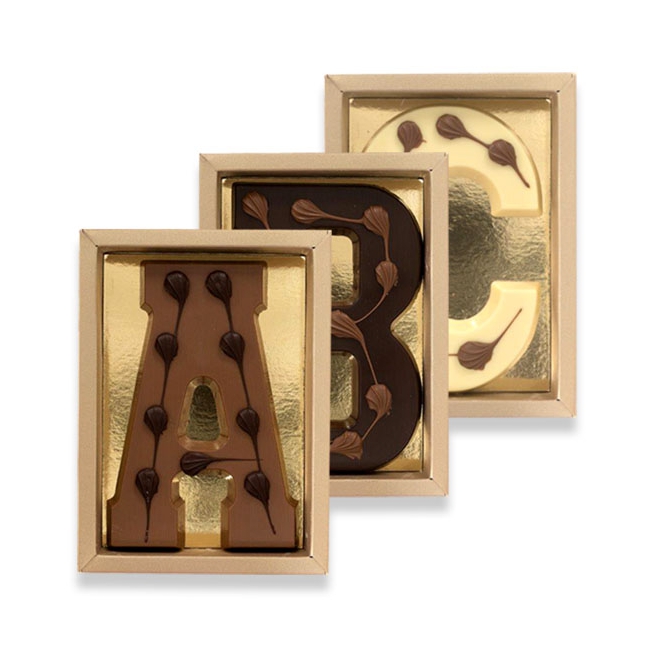 Chocoladeletter 200 gram Luxe Vormletter