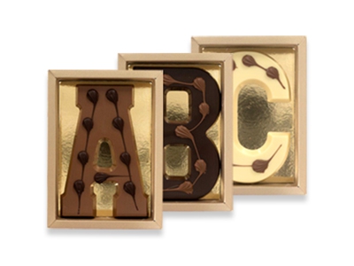 Chocoladeletter 200 gram <br>Luxe Vormletter