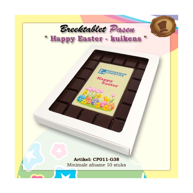 Happy Easter met kuikens
