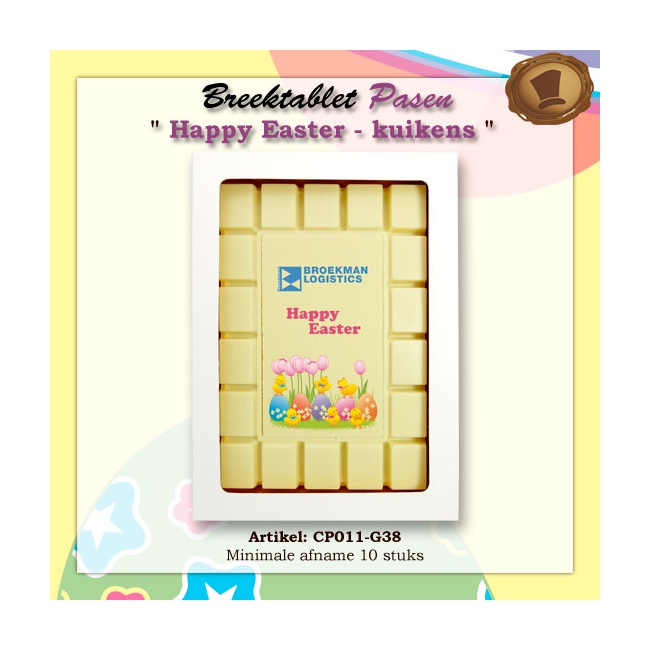 Happy Easter met kuikens