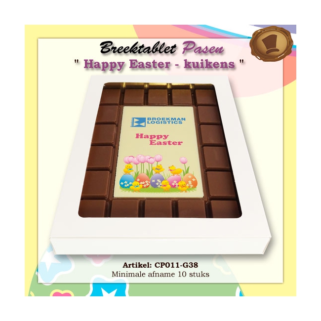 Happy Easter met kuikens