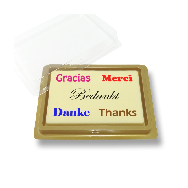 Choco Tablet *Klein* Bedankt in diverse talen