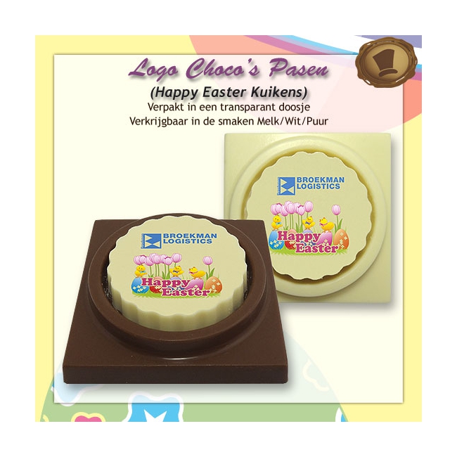 Happy Easter met kuikens