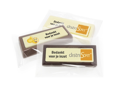 Choco blokken per stuk <br>Bedankt voor je inzet