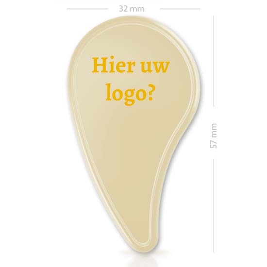 Chocolade Schildje  32 x 57 mm