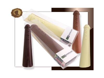Chocolade Amsterdammertjes <br/>70 gram | 16 cm