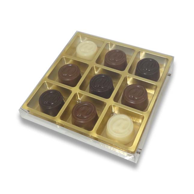 Chocolade Apenstaartjes 9 vaks geschenkdoosje