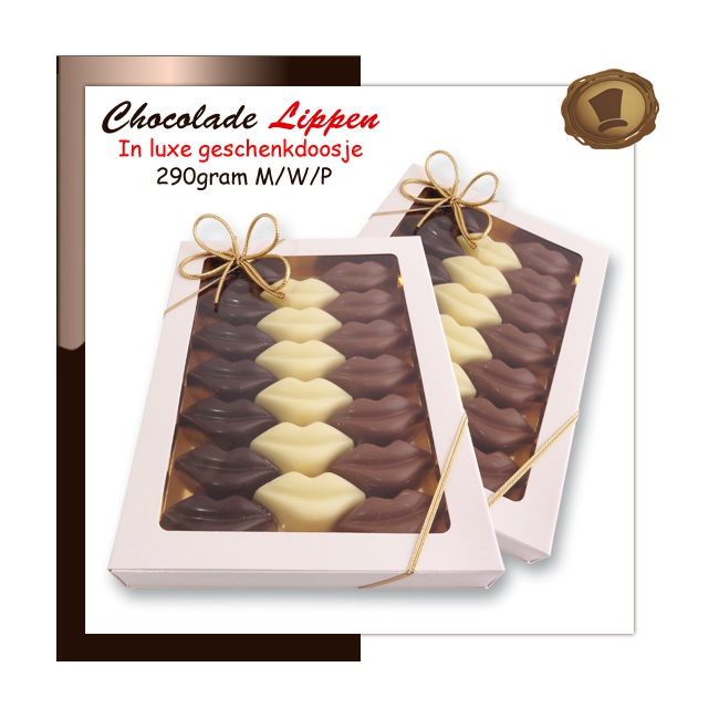 Luxe Geschenkverpakking  Chocolade Lippen