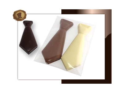 Chocolade Stropdassen<br> Per 2 stuks