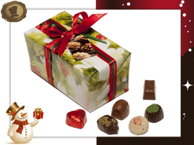 Ballotin Kersthulst <br>27 Pralines / 395 gram
