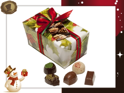 Ballotin Kersthulst <br>32 Pralines / 460 gram