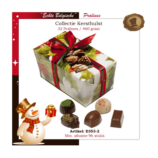 Ballotin Kersthulst 32 Pralines / 460 gram