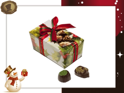 Ballotin Kersthulst <br>15 Pralines / 220 gram