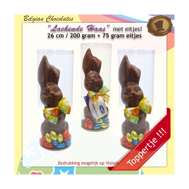 Lachende Haas 200 gram + Paaseitjes
