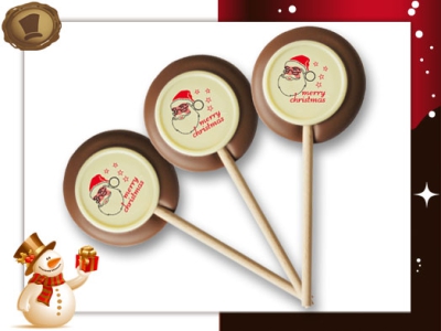 Chocolade lollies <br>Merry Christmas