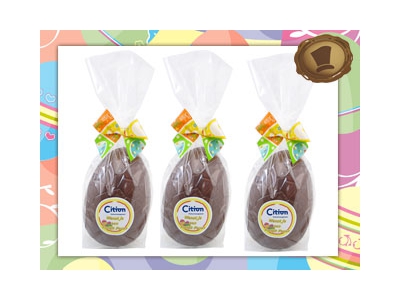 Chocolade Paasei <br>100 gram - 12 cm