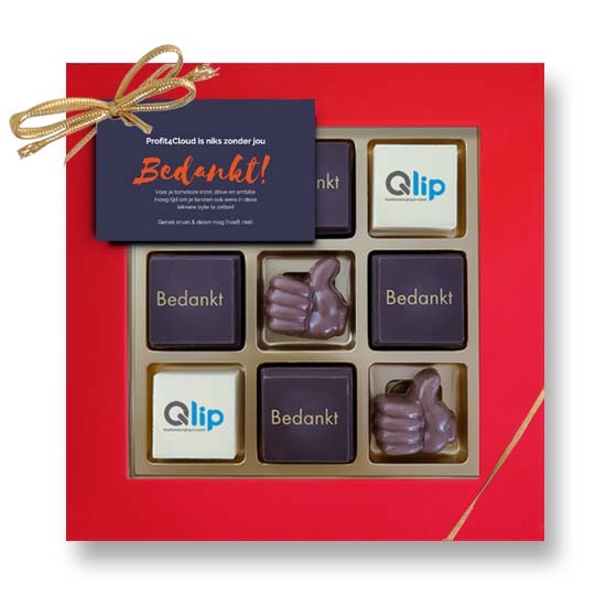 Chocolade Puzzel Bedankt