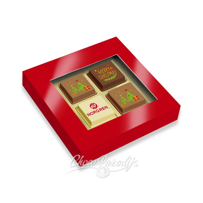 Premium Kerst Pralines 4 stuks